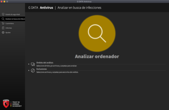 G DATA Antivirus Mac Analizar ordenador
