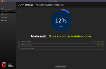 G DATA Antivirus Mac Escaneo