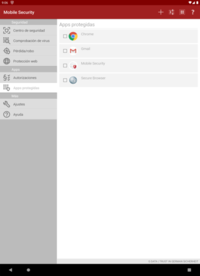 G DATA Mobile Security Android Apps protegidas