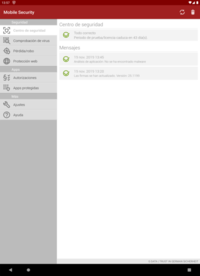 G DATA Mobile Security Android Centro de seguridad